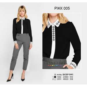 Рубашка женская комбинированая РЖК-005